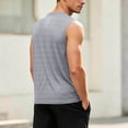 thumbnail image 5 of YLSDY Men's Mesh Panel Quick Dry Tank Top, Ventilated Athletic Sleeveless Shirt for High-Intensity Workouts Gray M, 5 of 8
