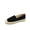 Black, variant on Expo-17 Women's Comfort Espadrille Slip On Round Toe Flat Shoes ( Yellow, 7 )