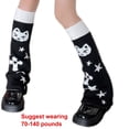 thumbnail image 5 of Fashion Double Sided Wear Cats Print Long Tube Leg Warmers for Women Punk Knitted Boot Covers Footless Socks Streetwear, 5 of 21