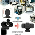thumbnail image 2 of 1080P Webcam,Live Streaming Web Camera with Stereo Microphone, Desktop or Laptop USB Webcam, 2 of 6