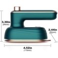 thumbnail image 2 of Professional Micro Steam Iron Portable Handheld Hanger Mini Folding Ironer, Handheld Machine, Home Travel Machine, Home, Travel (Green), 2 of 5