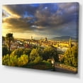 thumbnail image 2 of Florence Coucher de Soleil Vue Aérienne - Paysage Toile Art Print, 2 of 4