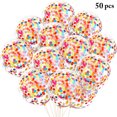 thumbnail image 2 of 50 Pcs Ballons Confettis Ballons Colorés en Latex avec Ruban, 2 of 10
