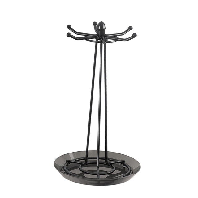 Soporte giratorio Strade Fareast Limited para utensilios de cocina de Acero inoxidable Negro
