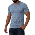 thumbnail image 4 of LTTVQM Men’s Quick Dry Active Workout T Shirt Summer Spring Short Sleeve 2026 Training Tee Top for Night Running Gym Light Blue XL, 4 of 6