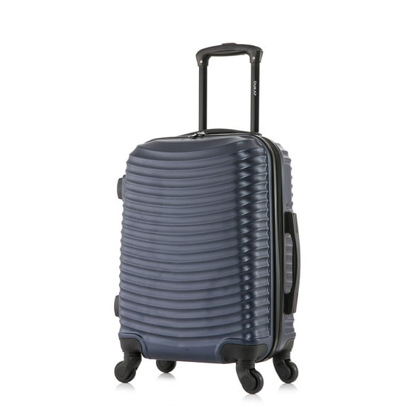 DUKAP Adly 20" Hardside Lightweight Luggage with Spinner Wheels, Handle and Trolley, Blue