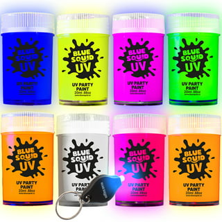Happy Date 25ml UV Glow Blacklight Neon Face and Body Paint Glow in the  Dark Body Paints, Neon Fluorescent Glow in Dark Party Supplies