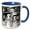 Blue/White, variant on 3drose, Martian Gothic - Alien Farmers Based on American Gothic, 11oz Mug