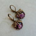 thumbnail image 4 of 2pcs/pair Vintage Dragonfly Earrings with Moonstone and Brass Glass Cabochon - Perfect Gift for Women and Men, 4 of 5