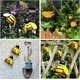 thumbnail image 3 of Arte de pared de metal, 4 piezas de decoración de pared de abejorro de metal, escultura de arte de abeja de hierro 3D, decoraciones de pared colgantes para jardín de casa al aire libre, 3 of 5