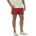 thumbnail image 5 of NOMADIC NOOK Men's Solid Color Summer Drawstring Waist Beach Swim Trunks 2 Pack, 5 of 6
