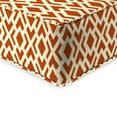 thumbnail image 5 of Jordan Manufacturing 46.5" x 24" Lorcan Spice Rust Diamond Rectangular Outdoor Deep Seat Chair Cushion Set with Welt, 5 of 9