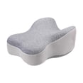 thumbnail image 1 of Almohada para rodillas para quienes duermen de lado Almohada para piernas para dormir de lado Garantiza estabilidad Espuma viscoelástica para viajes Gris, 1 of 8