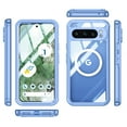 thumbnail image 5 of Clear Magnetic Case for Google Pixel 10 / 10 Pro, with Built-in Tempered Glass Screen Protector, [Compatible with Magsafe] Full Body Rugged Shockproof Phone Case for Google Pixel 10 / 10 Pro, Blue, 5 of 5
