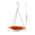 thumbnail image 2 of ORDDIART Orange Plastic Hanging Bird Feeder for Outdoors with Stable Hook and Easy Cleaning, 2 of 8