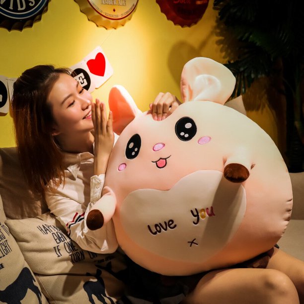 1pc 35-70CM Cute Grey Mouse Plush Toys Lovely Stuffed Animal Round Rat Dolls for Children Baby Lovely Birthday Xmas Gift Pillow zhangmengya LED