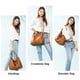 thumbnail image 2 of Bolso de mano Realer Hobo Bucket Purse de piel sintética para mujer, 2 of 6