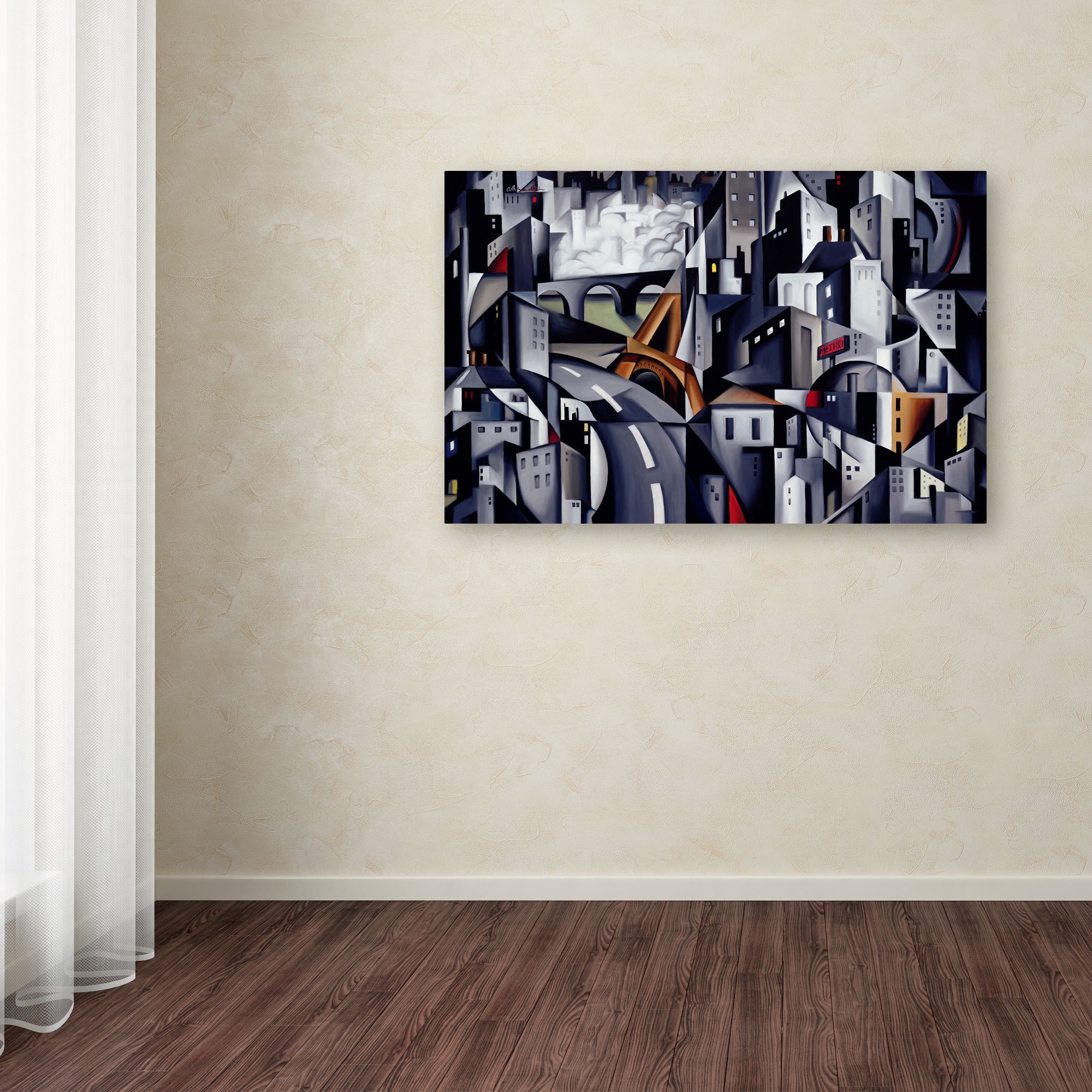 Trademark Fine Art "La Rive Gauche, 2002" Canvas Art by Catherine Abel