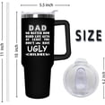 thumbnail image 2 of Fathers Day Gift For Dad - Birthday Gifts For Dad From Daughter, Son, Kids - Husband Gifts - Unique Birthday Present Ideas For Father, Husband, New Dad, Bonus Dad From Daughter, Son - 40 Oz Tumbler, 2 of 6