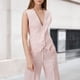 thumbnail image 3 of Chaleco Chaleco básico con cuello en V Estilo casual Traje de trabajo de oficina simple para mujer (Rosa S) Kuymtek Rosa T S para Mujer, 3 of 5