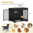 thumbnail image 6 of 31.9"Dog Crate Furniture with Barn Door,Wooden Pet Cage End Table for Small Medium Dogs up to 44 lb, 6 of 8