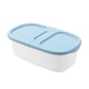 thumbnail image 1 of Toystoory Contenedor de almacenamiento de arroz a prueba de insectos Caja de grano de cocina para el hogar a prueba de humedad con sello de Organizadores de utensilios de cocina Azul 33.5x12x19.5cm, 1 of 6