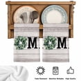thumbnail image 6 of Eucalyptus Leaves Kitchen Towels Set of 3, Rustic Botanical Plants Text Wood Grain Soft Microfiber Dish Towels, Absorbent Washable Dishcloths for Kitchen Cleaning, Drying Dishes, 18x28 Inches, 6 of 9