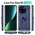 thumbnail image 2 of For Xiaomi 13 Pro Shockproof TPU + PC Phone Case with Holder(Blue),iPhone 16 Plus, 2 of 4