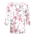 thumbnail image 4 of YDLCAFD Easter Womens Fashion Round Neck Short Sleeved Printed T Shirt Top, 4 of 5