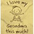 thumbnail image 2 of I Love My Grandma This Much Cute Toddler Boy Girl T Shirt Infant Toddler Brisco Brands 6M, 2 of 6