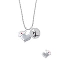 thumbnail image 2 of Delight Jewelry Silvertone Nurse's Prayer Heart - Lord Guide Silvertone Script Initial Disc - Z - Charm Necklace, 20"+3", 2 of 4
