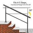 thumbnail image 4 of BENTISM Staircase and Railing Handrails with Blind Rivet Nuts Screws, Aluminum Alloy Black, 4 of 10