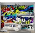 thumbnail image 6 of Tiptophomedecor Street Art Wallpaper Wall Mural - Language Of A City, 6 of 8
