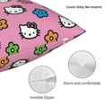 thumbnail image 3 of Hello Kitty Pillow Cover, Square Throw Pillow Cases For Couch Sofa Bed Living Room,Home Decorative, 22"X22", 3 of 9