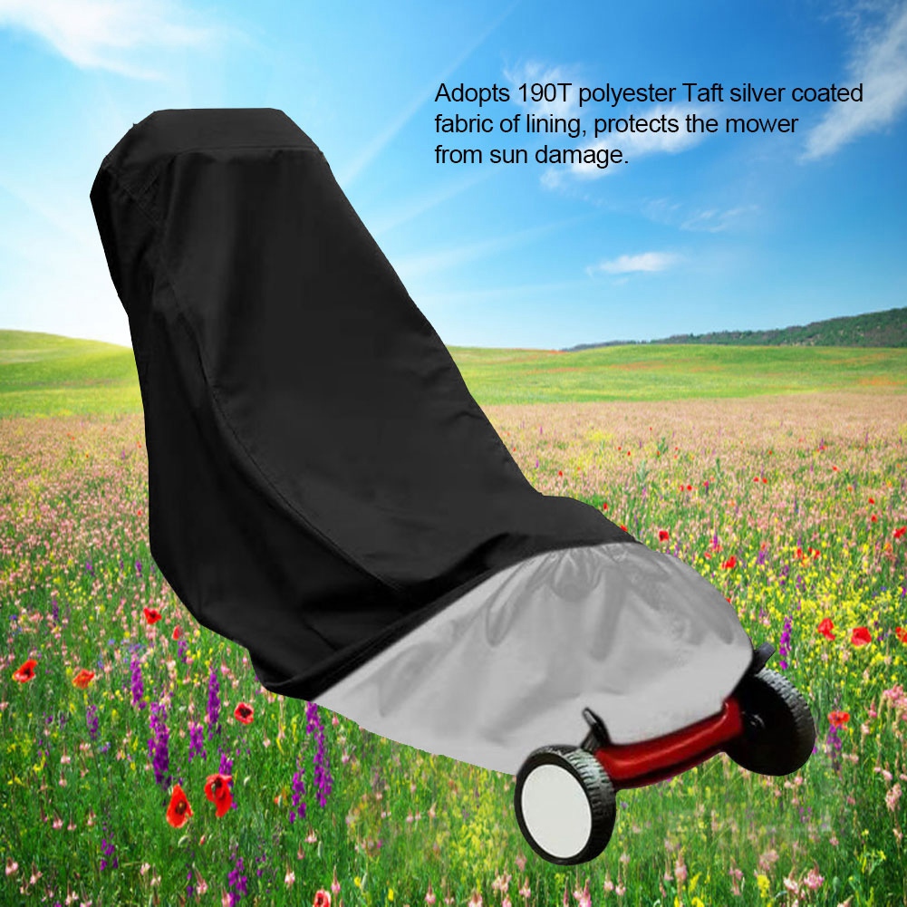 Garosa Waterproof Dustproof Lawn Mower Cover Storage Bag Garden Store UV Rain Snow Protector