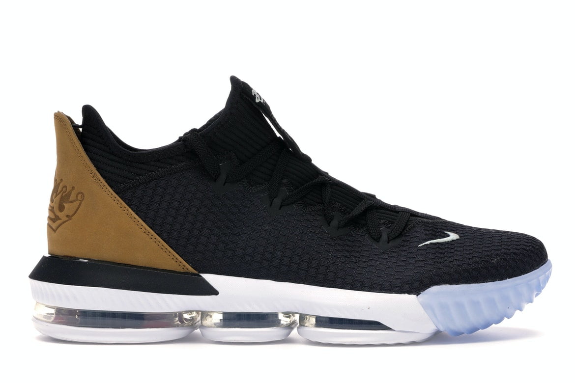 lebron 16 low black gold wheat