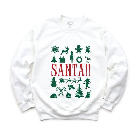Santa Christmas Icons - Women's Sweatshirt