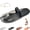 Black, variant on Jelly Mary Jane Mules for Women Tabi Flat Sandals Closed Toe | Round Split Toe Slip On Slides With Elastic Strap Casual Beach Summer Vacation Slippers