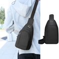 thumbnail image 1 of Bolso bandolera para hombre | Tejido de poliuretano hermético | Correa de hombro ajustable | Diseño de mensajero ligero y espacioso | Mochila de viaje para deportes al aire libre | Verde Gris Azul |, 1 of 6