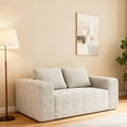 thumbnail image 2 of Sofa in a Box Memory Foam 2-Seater Corduroy Couch Memory Foam Couch No Installation & Easy to Transport,Floor Sofa Lounge for Living Room Bedroom Lounge Studio, 2 of 10