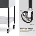 thumbnail image 4 of BarberPub Salon Storage Rolling Cart with Casters, Contrast Panel Craft Art Utility Station, Spa Organizer Serving Trolley 2007, 4 of 7