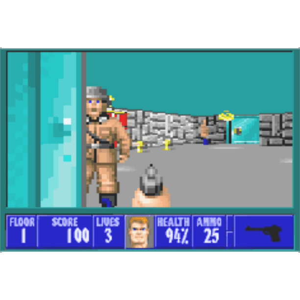 GBA Games: Wolfenstein 3D Cartridges Only, US Version Walmart