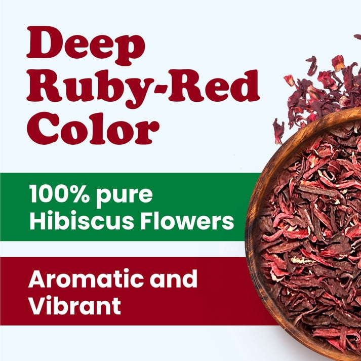 Organic Hibiscus Flowers, 2 Pounds – Plant-Based, Vegan, Kosher, Bulk – by Food to Live