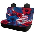thumbnail image 2 of Uourmeti American Flag Floral Print Automotive Vehicle Seat Cover Breathable Car Seat Cover Sets, Interior Compatible with Truck Trucks, 2 of 10