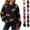 Black, variant on Clossjun Football Print Sweatshirts for Women Oversized Crewneck Game Day Hoodies Casual Loose Fit Pullover Tops for Vacation L