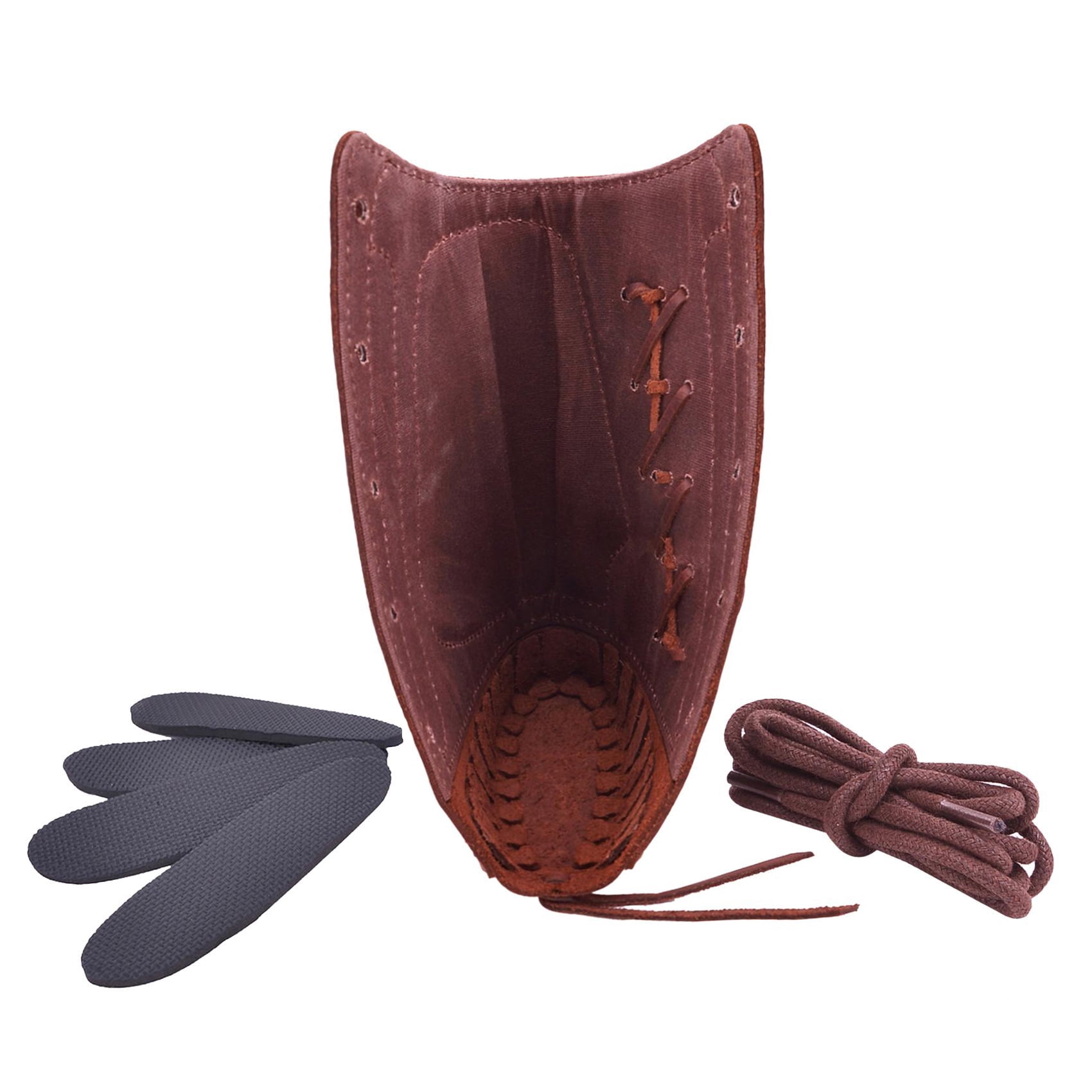 Padded Rifle Buttstock Leather Cover Sleeve with Rifle Ammo Holder for Left Handed .357 .30/30 .38