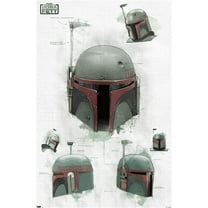 Star Wars: The Book of Boba Fett - Helmet Turns Wall Poster, 22.375" x 34"