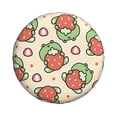 thumbnail image 2 of Gaeub Frog Hold Strawberry 14-17in Tire Cover, Spare Tire Cover, for Camper Caravan, Trailer, Car, Truck, SUV, Jeep - 14 inch, 2 of 9