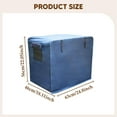 thumbnail image 6 of Dualoai Dog Crate Cover Pet Cage Accessory for Indoor Outdoor Protection Waterproof Rainproof Folding Dog Kennel Cover Oxford Cloth Blue 63x46x56 cm, 6 of 6
