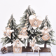 thumbnail image 5 of Colgante navideño de madera, adorno colgante pequeño árbol de navidad Ormromra CPB-CJZ169-3, 5 of 5